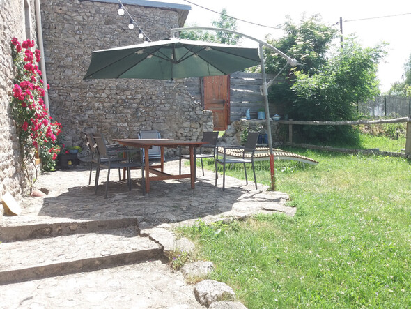 Eigen tuin op het zuiden